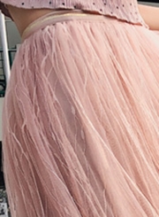 Fluffy Princess Tulle Long Skirt