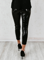 Slim Classic fashion sequin leggings