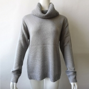 ’s Funnel Neck Loose Sweater