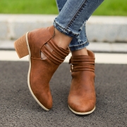 Belt Buckle Chunky Booties