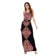 Sexy Plus Sleeveless Size Maxi Dress