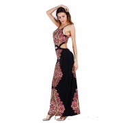 Sexy Plus Sleeveless Size Maxi Dress