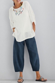 Cotton Pants Spring Summer Casual Pants