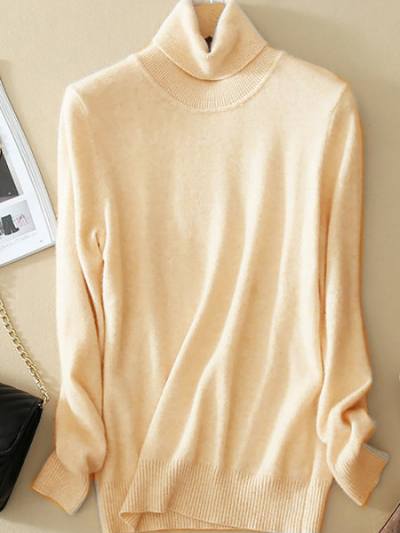 Wool Pure Cashmere Sweater zecalaba.com