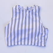 White & Black Stripes Bikini Sets