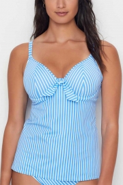 BEACH HUT UNDERWIRE TANKINI TOP WITH BASIC BOTTOM