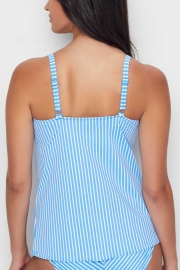 BEACH HUT UNDERWIRE TANKINI TOP WITH BASIC BOTTOM