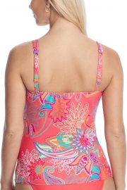 ISLAND BLISS TAYLOR UNDERWIRE TANKINI TOP WITH NECTARINE BOTTOM