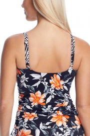 PORT MARIA TWIST UNDERWIRE TANKINI TOP WITH BOTTOM