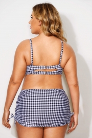 Lattice V-neck Push Up Classic Bikini Set