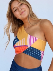 Santiago Patchwork Crop Bikini Set