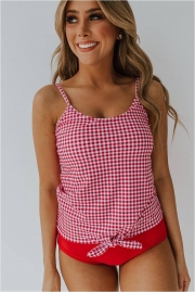 MIX PRINT TANKINI SET SWIMSUIT