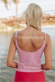 MIX PRINT TANKINI SET SWIMSUIT