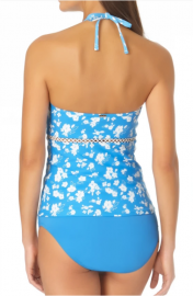 Anne Cole - High Neck Keyhole Halter Tankini Top