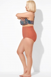 Wave Pattern Classic Coverage Bikini Bottom