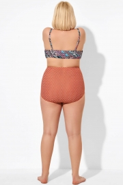 Wave Pattern Classic Coverage Bikini Bottom
