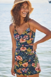 Ruched Surplice Tankini Set