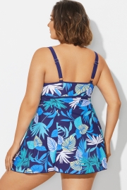 Multi Color Double Strap Lightweight Wrap Swimdress