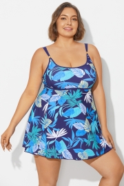 Multi Color Double Strap Lightweight Wrap Swimdress