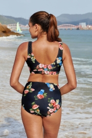 THICK STRAP ONE PIECE SWIMSUIT
