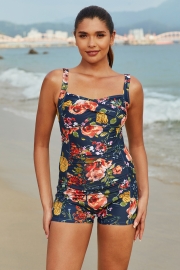 THICK STRAP ONE PIECE SWIMSUIT