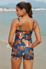 THICK STRAP ONE PIECE SWIMSUIT