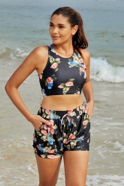 THICK STRAP ONE PIECE SWIMSUIT