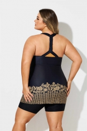 THICK STRAP ONE PIECE SWIMSUIT