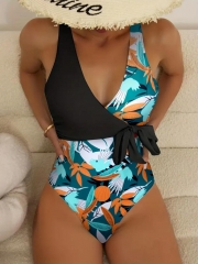 Plant Graphic One Piece Swimsuit