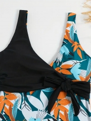 Plant Graphic One Piece Swimsuit