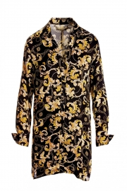 Black&Gold Chain Beachy Sleeves Cover Up