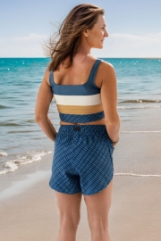 Blue Bikini Set With Short