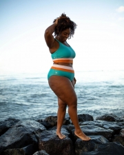 Cozumel Cut Back Crop Bikini Set