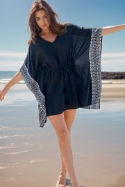 Navy v-neck Cover-Up