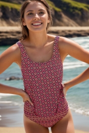 Floral onepiece swimsuit